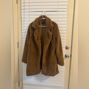 Brown fur coat!